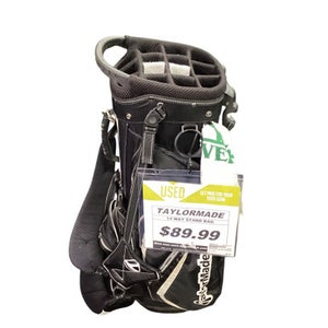 Used Taylormade 14 WAY STAND BAG Mens Stand Bag Black 11347-S000257112