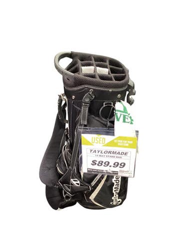 Used Taylormade 14 WAY STAND BAG Mens Stand Bag Black 11347-S000257112
