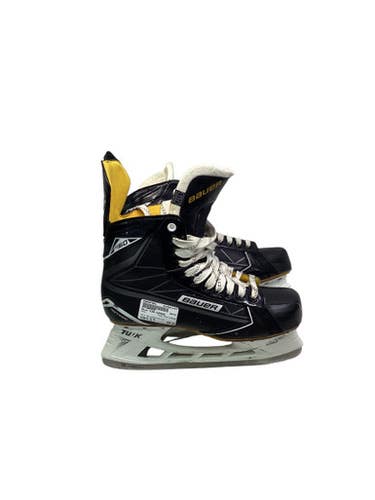 Used Bauer S160 SUPREME Senior Hockey Skate White/Black/Yellow Senior 11.5 11347-S000257063