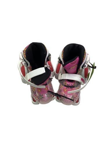 Used RollerDerby FUN ROLL Child Roller Quad Skates White Adjustable 11347-S000257051