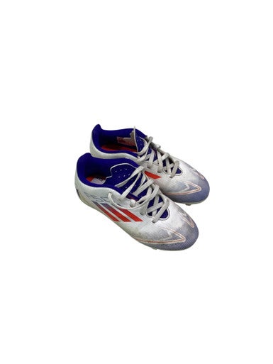 Used Adidas Soccer Cleats White/Red/Navy Youth 13.0 11347-S000257033