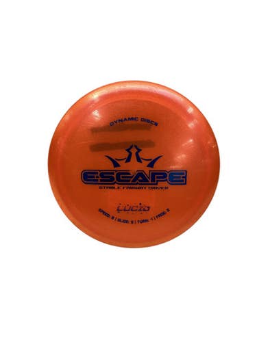 Used Dynamic Discs LUCID ESCAPE Disc Golf Driver Orange 11347-S000257026