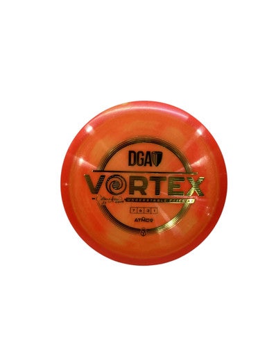 Used DGA ATMOS VORTEX Disc Golf Driver Orange 11347-S000257031
