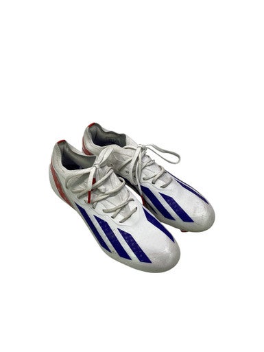 Used Adidas CRAZYFAST Soccer Cleats White/Royal/Red Senior 9 11347-S000257005