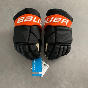 Ducks Brand New Trevor Zegras Hyperlite Hockey Gloves 14" Pro Stock (New)