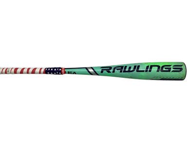 Used Rawlings THREAT BB/SB USA 2 5/8 Bat Green 27" 11347-S000256941
