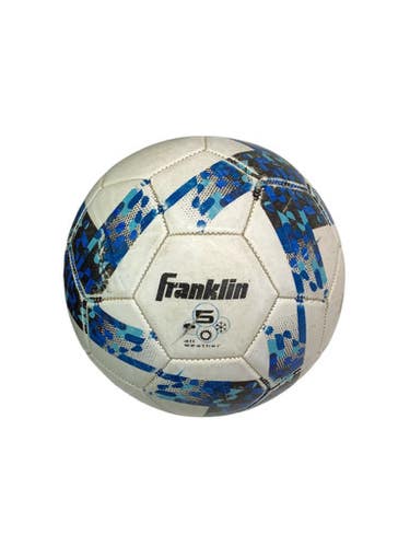Used Franklin ALL WEATHER SIZE 5 All Size Soccer Ball White 5 11347-S000256896