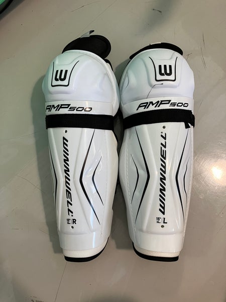 Senior Winnwell AMP 500 Shin Pads 15" (Used)