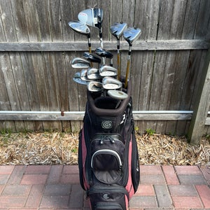 Women's Complete Right Handed Golf Club Set with Cart Bag