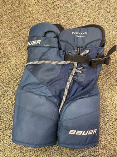 Blue Junior Medium Bauer Nexus N9000 Hockey Pants (Used)