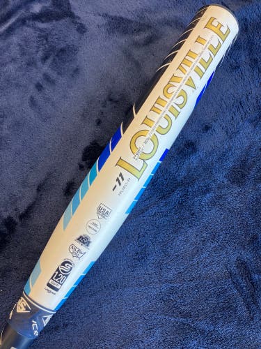 White 2024 Louisville Slugger LXT Composite Bat (-11) Composite 19 oz 30" (Used)
