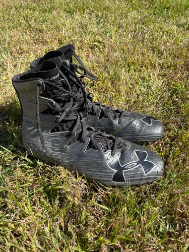 Black Men's Size M 13.5 (W 14.5) Adult Under Armour Highlight (Used)