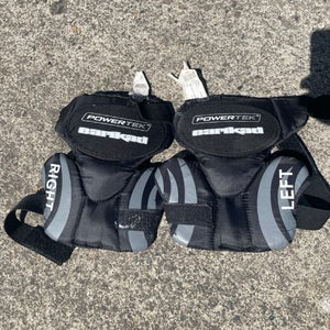 PowerTek Barikad Hockey Goalie Knee Pads - Youth