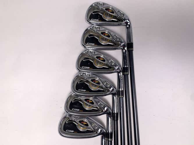 TaylorMade R7 CGB Max 2008 Iron Set 5-PW REAX 55g Regular RH Midsize Grips