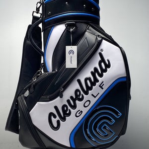 Cleveland Staff Staff Bag Black 6-Way Divide Single Strap Golf Bag NEW