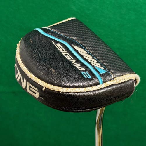 Ping Sigma 2 Valor Stealth Black Dot 35.5" Double-Bend Mallet Putter W/HC *READ*