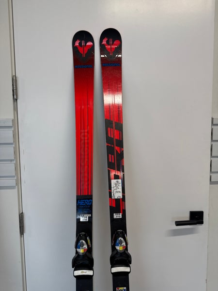 Women's 2022 Rossignol Hero Athlete GS 188 cm Racing Skis With Bindings Max Din 18 (Used)