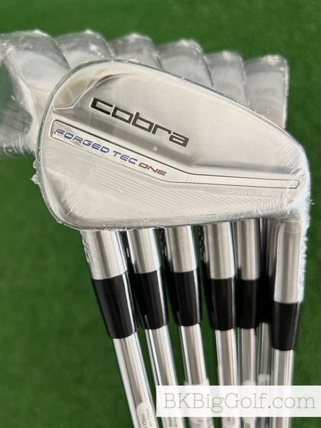 NEW Cobra King Forged Tec One Length 23 Iron Set 4-P / KBS $-Taper Lite Stiff
