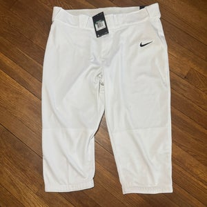 White Men's XL Adult Nike Game Pants (New)