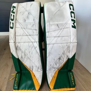 34" 2024 CCM Eflex 6 Goalie Leg Pads, Catcher, Blocker Pro Stock (Used)