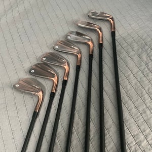 Men's 2023 TaylorMade P-790 Copper Right Handed Iron Set Stiff Flex Steel Shaft (New)