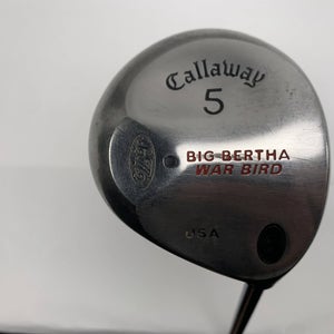 Callaway Big Bertha Warbird 5 Fairway Wood 18* RCH 90 Senior Graphite Mens RH
