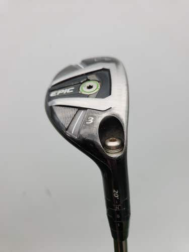 2017 CALLAWAY GBB EPIC 3 HYBRID 20* REG UST RECOIL ES GOOD