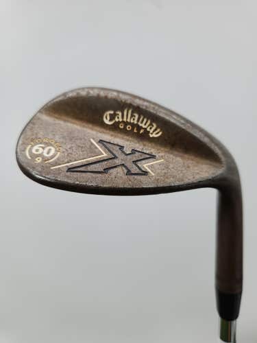 2008 CALLAWAY X FORGED VINTAGE WEDGE 60*/9 WEDGEFLEX TT STEEL SHAFT 34.5" FAIR