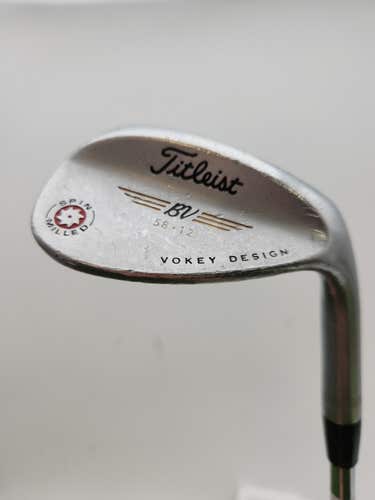 2009 TITLEIST VOKEY SPIN MILLED CHROME WEDGE 58*/12 WEDGEFLEX VOKEY 35" POOR