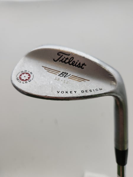2009 TITLEIST VOKEY SPIN MILLED CHROME WEDGE 58*/12 WEDGEFLEX VOKEY 35" POOR