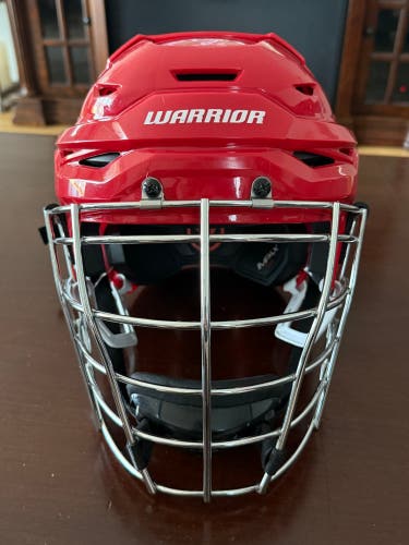 Large Warrior Covert RS Pro Helmet (Used) with Fatboy 2.0 Box Lacrosse mask