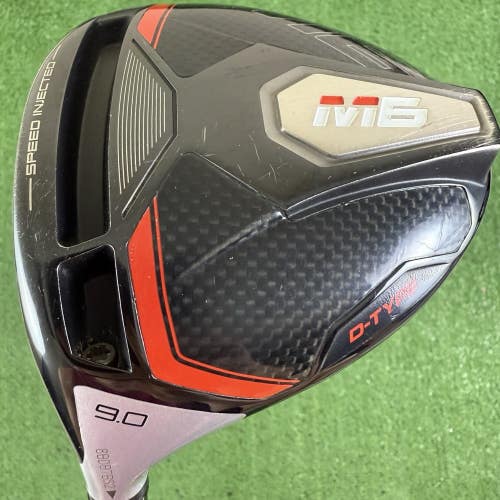 Taylormade M6 D-Type 9 Driver Stiff Flex Project X Evenflow 6.0 Left Handed