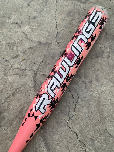 Pink Rawlings amp Bat (-10) Alloy 18 oz 28" (Used)
