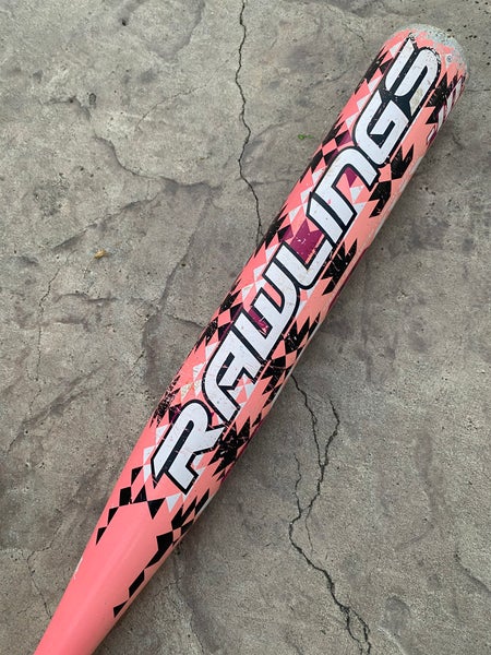 Pink Rawlings amp Bat (-10) Alloy 18 oz 28" (Used)