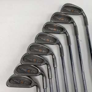 Ping Eye 2 Iron Set 3-SW Orange Dot Karsten ZZ-Lite Regular Steel Mens RH- NO PW