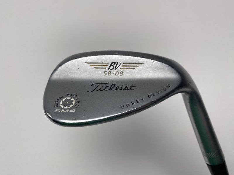 Titleist Vokey Spin Milled SM4 Chrome 58* 9 Precision Rifle 5.5 Regular RH