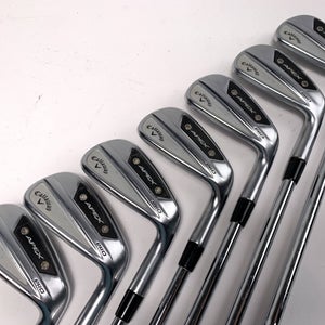 Callaway Apex Pro 24 Iron Set 5-PW+AW KBS Tour V 110g Stiff Steel Mens RH
