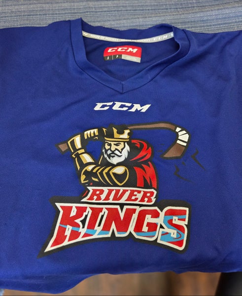 Set of Blue CCM jerseys with logo