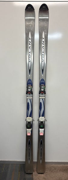 Vintage Volant Gravity Epic 180cm Steel Capped Skis Marker Titanium M48 Bindings