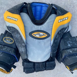 Senior XL BROWN Resonator ELIte Goalie Chest Protector Pro Stock (Used)