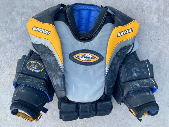 Senior XL BROWN Resonator ELIte Goalie Chest Protector Pro Stock (Used)
