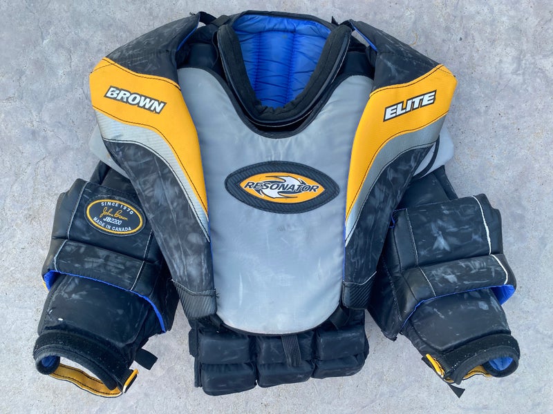 Senior XL BROWN Resonator ELIte Goalie Chest Protector Pro Stock (Used)