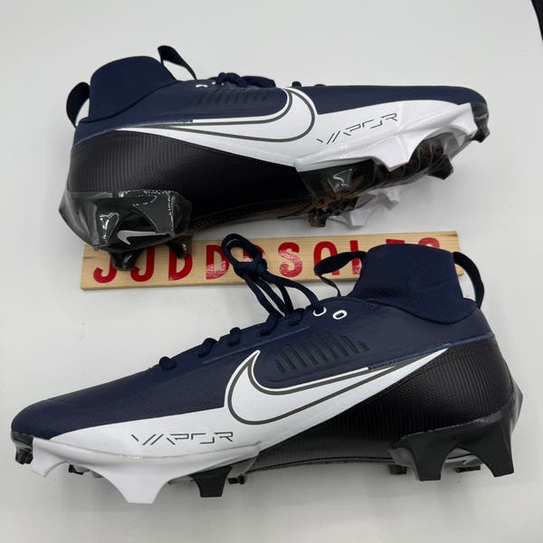 Nike Vapor Edge‎ Speed 360 2 TB Football Cleats Mens Size 12 White Navy Blue New SOLD* Nike Vapor Edge Speed 360 2 TB Men 11 W Wide PE  main image 3