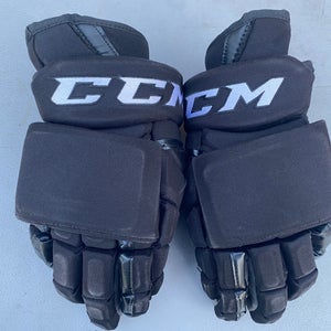 Black Senior CCM HG12 Gloves 15" Pro Stock (Used)