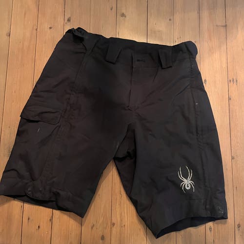 Black Medium Men's Spyder Race Training Shorts (Used)