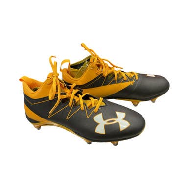 Used Under Armour Adult FB Cleats Black And Yellow Senior 12.5 11859-S000022961
