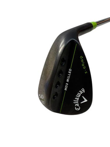 Used Callaway MD3 S GRIND Golf Wedge Mens RH Black 50 Degree 11835-S000198904