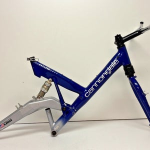 Vintage Cannondale Super V 1000 19.5" C-T Mtn Bike Frame Fox Alps 4 Head Shok++