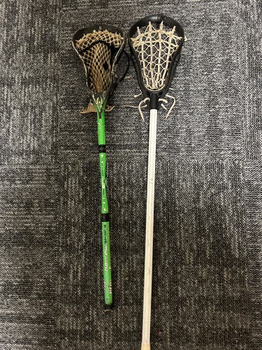 Two super rare vintage lacrosse sticks