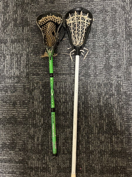 Two super rare vintage lacrosse sticks